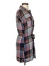 Harper 100% Rayon Plaid Multi Color Gray Casual Dress Size XS - photo 4