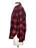 Express Outlet 100% Cotton Plaid Red Long Sleeve Button-Down Shirt Size XS - photo 5