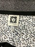 Anne Klein Animal Print Black Short Sleeve Top Size L - photo 6
