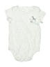 First Impressions Graphic Gray Short Sleeve Onesie Size 6-9 mo - photo 1