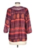 Eyeshadow 100% Polyester Purple 3/4 Sleeve Blouse Size L - photo 2