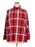 Alison Andrews Plaid Red Long Sleeve Blouse Size 3X - photo 1