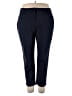 Rafaella Solid Blue Casual Pants Size 18W - photo 1