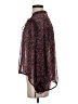 Zara Burgundy Long Sleeve Blouse Size XS - photo 5