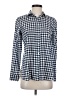 J.Crew Checkered-gingham Blue Long Sleeve Button-Down Shirt Size 4 - photo 1