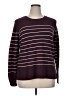 Gap Stripes Burgundy Pullover Sweater Size XL - photo 1