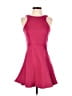Assorted Brands 100% Polyester Solid Burgundy Cocktail Dress Size S (estimated) - photo 1