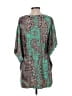 Despi Teal Short Sleeve Blouse Size XS - photo 2