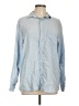 Assorted Brands 100% Tencel Solid Blue Long Sleeve Button-Down Shirt Size L - photo 1