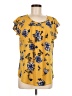Blu Pepper Yellow Short Sleeve Blouse Size M - photo 1