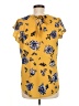 Blu Pepper Yellow Short Sleeve Blouse Size M - photo 2