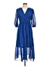 Unbranded 100% Polyester Blue Cocktail Dress Size L (estimated) - photo 1
