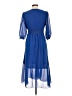 Unbranded 100% Polyester Blue Cocktail Dress Size L (estimated) - photo 2