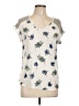 Unbranded Floral Ivory Short Sleeve T-Shirt Size L (estimated) - photo 1