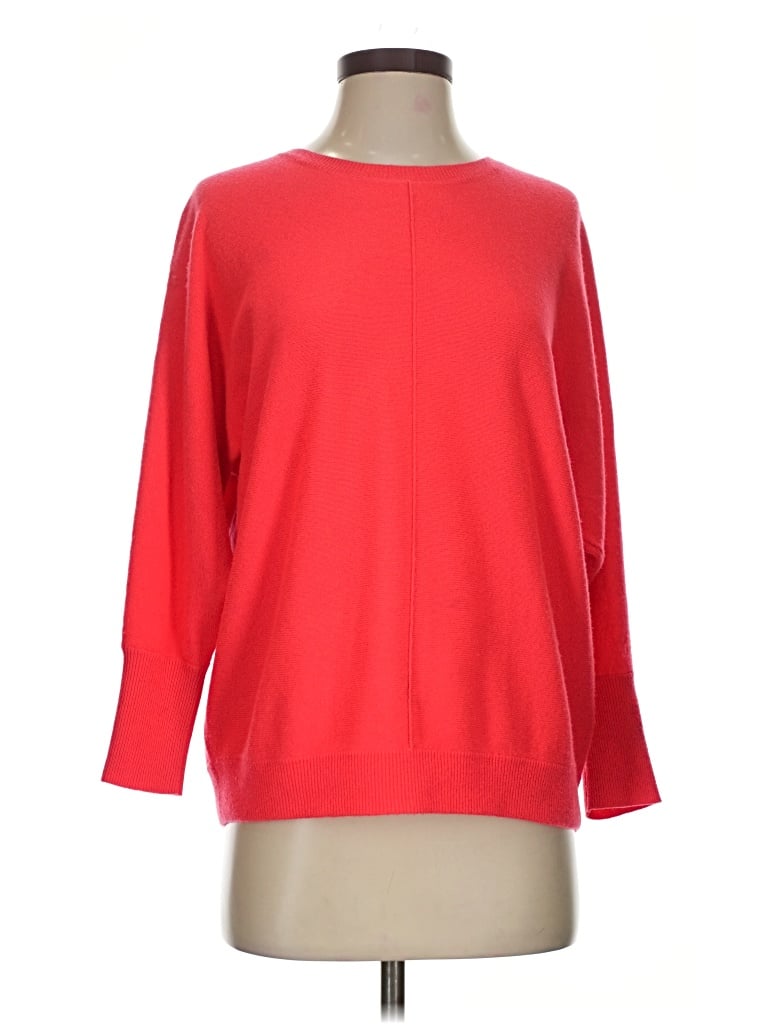 Pre-owned J.crew Collection Cashmere Pullover Sweater In Red
