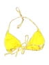 Unbranded Floral Yellow Swimsuit Top Size M - photo 2