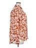 A New Day 100% Polyester Floral Orange Long Sleeve Blouse Size XXL - photo 4