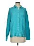 Rafael Essential 100% Polyester Teal Long Sleeve Blouse Size S - photo 1
