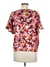 1.State 100% Polyester Pink Short Sleeve Blouse Size M - photo 2
