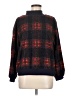 Porridge 100% Polyester Plaid Red Turtleneck Sweater Size M - photo 1