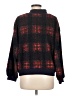 Porridge 100% Polyester Plaid Red Turtleneck Sweater Size M - photo 2