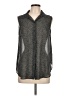 H&M 100% Polyester Tweed Gray Sleeveless Blouse Size 10 - photo 1