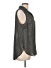 H&M 100% Polyester Tweed Gray Sleeveless Blouse Size 10 - photo 4