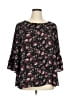 Eyeshadow Black 3/4 Sleeve Blouse Size 1X - photo 1