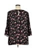 Eyeshadow Black 3/4 Sleeve Blouse Size 1X - photo 2