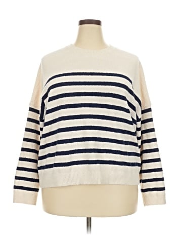 Aqua Pullover Sweater (view 1)