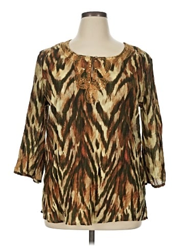 Art and Soul 3/4 Sleeve Blouse (view 1)