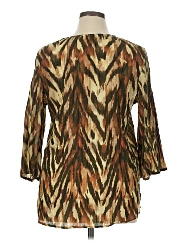 Art and Soul 3/4 Sleeve Blouse (view 2)