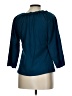 INC International Concepts Blue 3/4 Sleeve Blouse Size L - photo 1