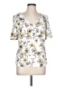 Doublju White Short Sleeve Blouse Size L - photo 1