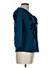 INC International Concepts Blue 3/4 Sleeve Blouse Size L - photo 5
