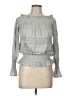 Unbranded Gray Long Sleeve Blouse Size L - photo 1