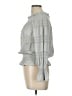 Unbranded Gray Long Sleeve Blouse Size L - photo 5