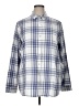 Jachs Girlfriend Plaid Silver Long Sleeve Button-Down Shirt Size XL - photo 1