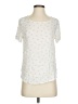 Final Touch 100% Rayon Stars Ivory Short Sleeve Blouse Size S - photo 1