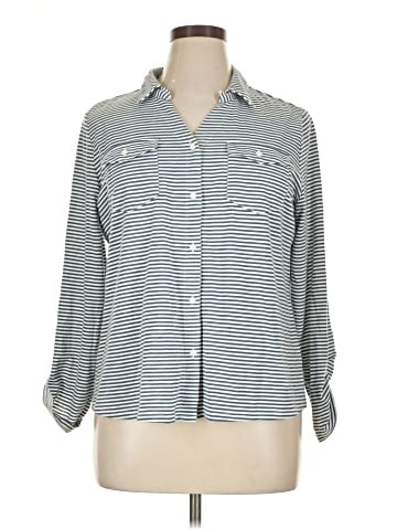 Croft & Barrow 3/4 Sleeve Button-Down Shirt (view 1)