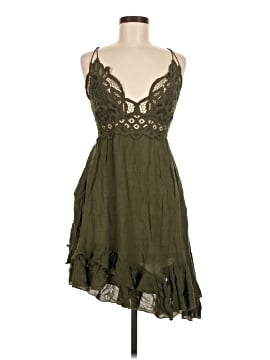 green emerald velvet dress Free People Women's Neon Garden Mini Dress, Green, 4 at Amazon Women's  Clothing store main image 0