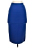 BCBGMAXAZRIA Solid Blue Formal Skirt Size S - photo 2