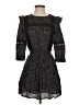 Mirror Image 100% Viscose Tweed Black Cocktail Dress Size S - photo 1