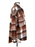 12th Tribe Plaid Brown Long Sleeve Blouse Size S - photo 4