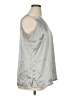 Worthington 100% Polyester Silver Sleeveless Blouse Size 1X - photo 4