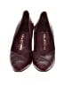 Halston 100% Leather Burgundy Red Heels Size 7 1/2 (narrow) - photo 2