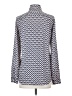 Ann Taylor LOFT 100% Polyester Chevron-herringbone Blue Long Sleeve Blouse Size XS - photo 2