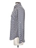 Ann Taylor LOFT 100% Polyester Chevron-herringbone Blue Long Sleeve Blouse Size XS - photo 5