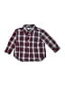 Chaps Plaid Red Long Sleeve Button-Down Shirt 6-9 MO / 9 MO - photo 1