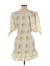 70°F/21°C 100% Polyester Ivory Yellow Cocktail Dress Size M - photo 2